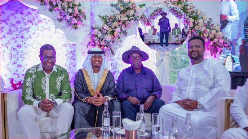Oketch Salah's son wedded at a ceremony held at Serena Hotel.